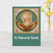 St. Andrew the Apostle (JMAS 02) Blank Greeting Kaart (Gele Bloem)