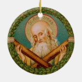 St. Andrew the Apostle (JMAS 02) Keramisch Ornament (Achterkant)