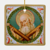 St. Andrew the Apostle (JMAS 02) Keramisch Ornament (Achterkant)