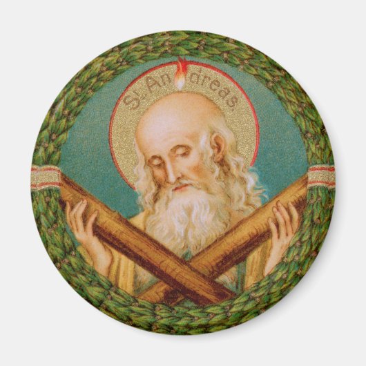 St. Andrew the Apostle (JMAS 02) Ronde Magneet (Voorkant)