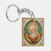 St. Andrew the Apostle (JMAS 02) Square Acryllic Sleutelhanger (Voorkant Links)