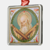 St. Andrew the Apostle (JMAS 02) Square Metalen Ornament (Links)