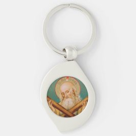 St. Andrew the Apostle (JMAS 02) Swirl Metal Sleutelhanger