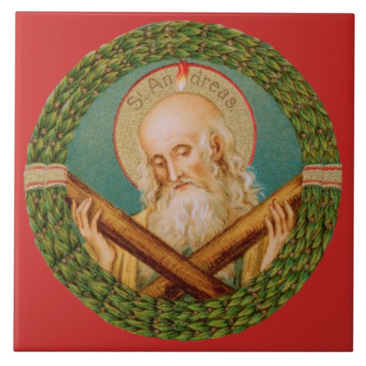 St. Andrew the Apostle (JMAS 02) Tegeltje (Voorkant)