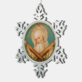 St. Andrew the Apostle (JMAS 02) Tin Sneeuwvlok Ornament (Rechts)