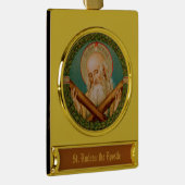 St. Andrew the Apostle (JMAS 02) Verguld Banner Ornament (Rechts)