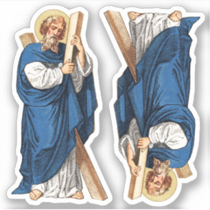 St. Andrew the Apostle (P 006) 2 Up - Contour Sticker