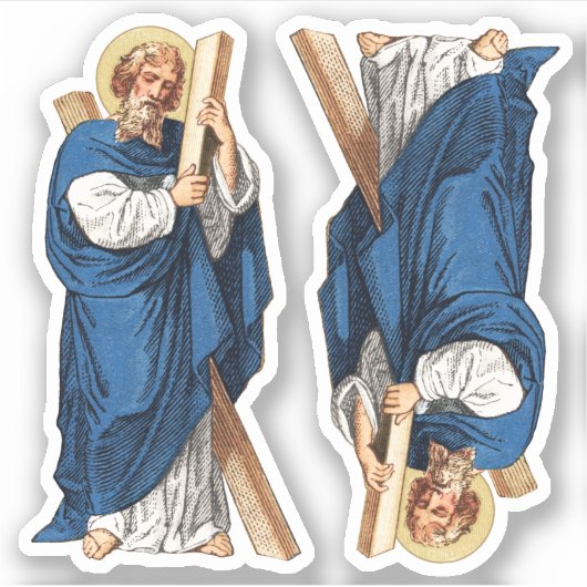 St. Andrew the Apostle (P 006) 2 Up - Contour Sticker (Voorkant)