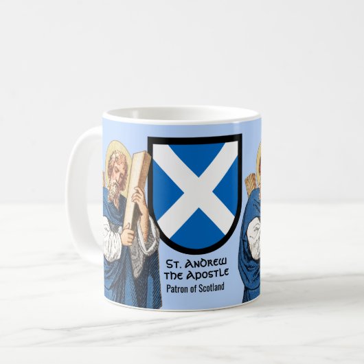 St. Andrew the Apostle (P 006) en Zijne SchildMok Koffiemok (Voorkant links)