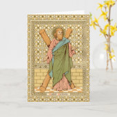 St. Andrew the Apostle (RLS 01) Blanco groet Kaart (Gele Bloem)