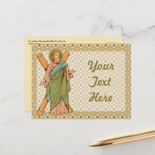 St. Andrew the Apostle (RLS 01) Briefkaart 1 (Voorkant / Achterkant in situ)