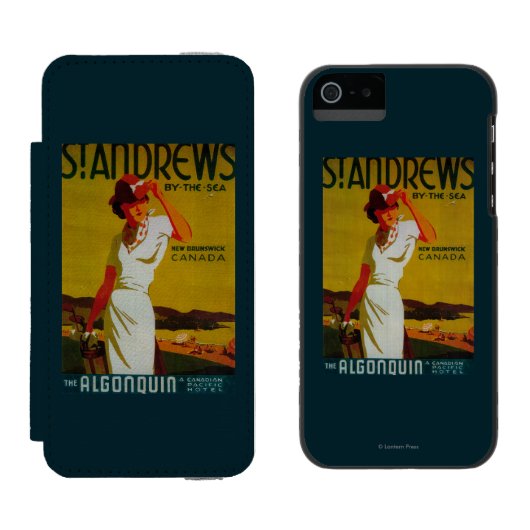 St. Andrews Algonquin  PosterEurope Incipio iPhone Portemonnee Hoesje (Naast elkaar)