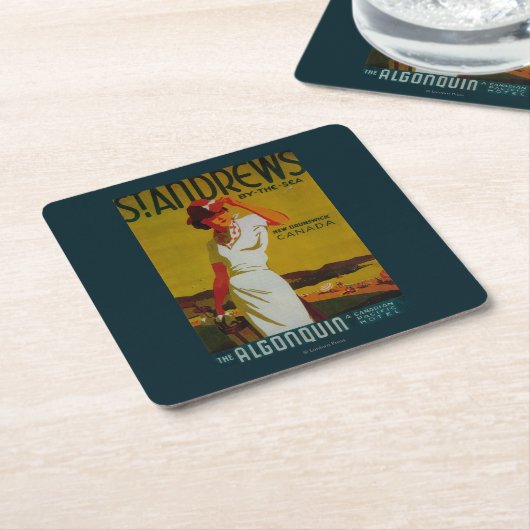St. Andrews Algonquin  PosterEurope Kartonnen Onderzetters (Schuin)