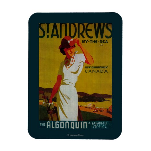 St. Andrews Algonquin Vintage PosterEurope Magneet (Verticaal)
