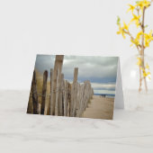 St. Andrews Beach #3 [Wenskaart] Kaart (Gele Bloem)