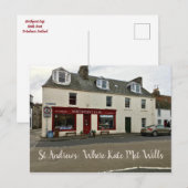 St Andrews Cafe Waar Kate met Wills Prince ontmoet Briefkaart (Voorkant / Achterkant)