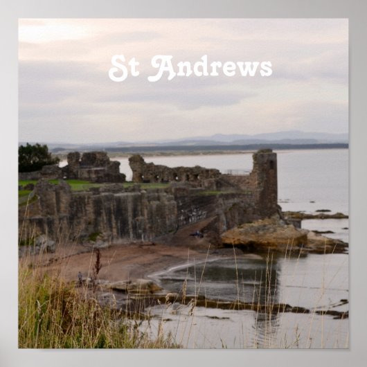 St Andrew's Castle Ruins Poster (Voorkant)