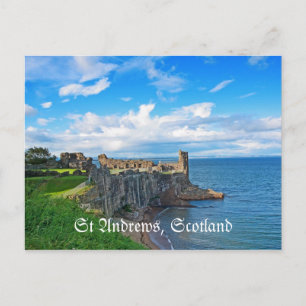 St Andrews Castle, Schotland, briefkaart