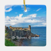 St Andrews Castle, Schotland Keramisch Ornament (Voorkant)