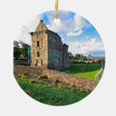St Andrews Castle, Schotland Keramisch Ornament (Achterkant)