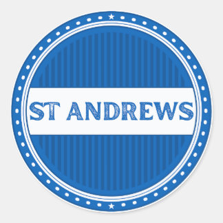 St Andrews City Pride Embleem – Schotse identiteit Ronde Sticker