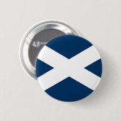 St Andrews Cross Ronde Button 5,7 Cm (Voorkant /achterkant)