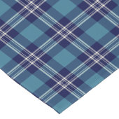 St Andrews District Tartan Blue Pset Korte Tafelloper (Hoek)