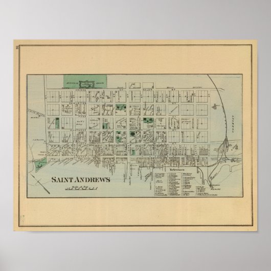 St Andrews NB Poster (Voorkant)