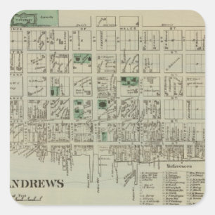 St Andrews NB Vierkante Sticker