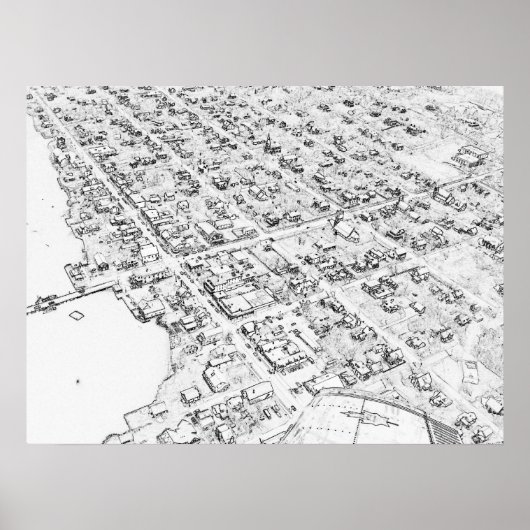 St. Andrews, New Brunswick Aerial Poster (Voorkant)