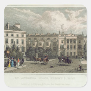 St. Andrews Place, Regents Park, 1828 Vierkante Sticker
