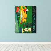 St. Andrews PosterEurope Canvas Afdruk (Insitu (Houten vloer))