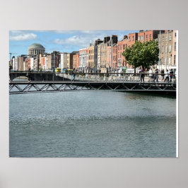 St Andrew's River Liffey Dublin Ierland Europa Poster