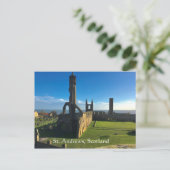 St. Andrews, Schotland, Cathedral Ruins in Sun Briefkaart (Staand voorkant)