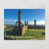 St. Andrews, Schotland, Cathedral Ruins in Sun Briefkaart (Voorkant)
