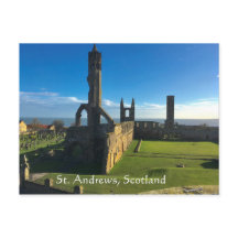 St. Andrews, Schotland, Cathedral Ruins in Sun