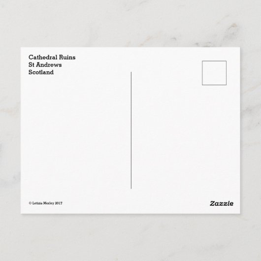 St Andrews Schotland kathedraal ruïnes torens in d Briefkaart (Achterkant)