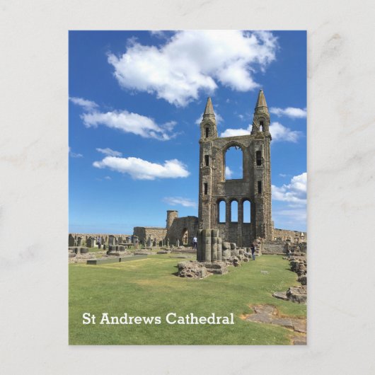 St Andrews Schotland kathedraal ruïnes torens in d Briefkaart (Voorkant)
