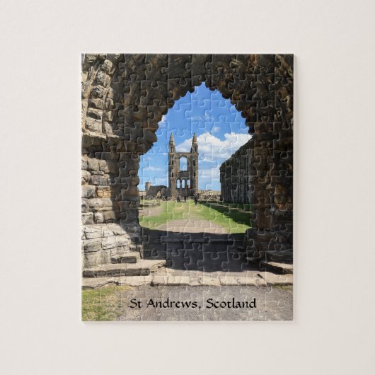 St Andrews Scotland Cathedral Ruins Towers Archway Legpuzzel (Verticaal)
