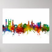 St Andrews Scotland Skyline Poster (Voorkant)