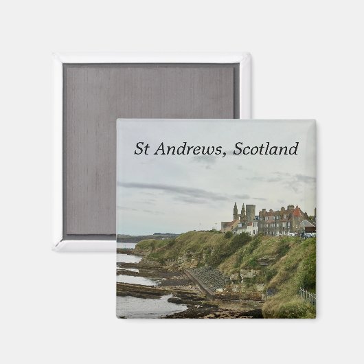 St Andrews Scotland Town Skyline Uitzicht vanaf Ca Magneet (Voorkant / Achterkant)