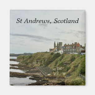 St Andrews Scotland Town Skyline Uitzicht vanaf Ca Magneet