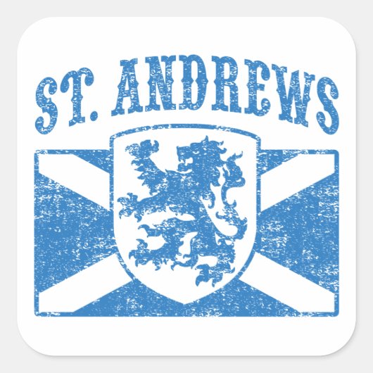 St. Andrews Scotland Vierkante Sticker (Voorkant)