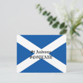 St Andrews Scotland vlag briefkaart (Staand voorkant)