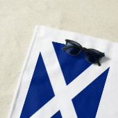 St. Andrews Scottish Flag Beach Towel Strandlaken (In situ)