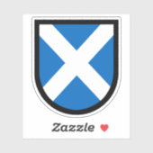 St. Andrew's Shield - 1 Up Contour Cut Sticker (Vel)