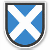 St. Andrew's Shield - 1 Up Contour Cut Sticker (Voorkant)