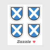 St. Andrew's Shield - 4 Up - Contour Cut Sticker (Vel)