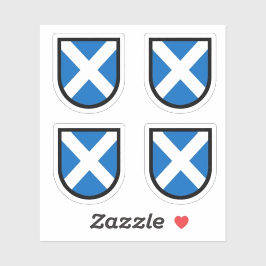St. Andrew's Shield - 4 Up - Contour Cut Sticker (Vel)
