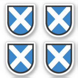St. Andrew's Shield - 4 Up - Contour Cut Sticker